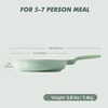 image:imageSENSARTE Nonstick Ceramic Frying Pan Skillet 8 Inch Omelet Pan Healthy Non Toxic Chef Pan Induction Egg Pan with Heat Resistant Handle Dishwasher Safe PFASFree GreenMint Green