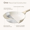 image:imageSENSARTE Nonstick Ceramic Frying Pan Skillet 8 Inch Omelet Pan Healthy Non Toxic Chef Pan Induction Egg Pan with Heat Resistant Handle Dishwasher Safe PFASFree GreenAntique White