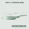 image:imageSENSARTE Nonstick Ceramic Frying Pan Skillet 8 Inch Omelet Pan Healthy Non Toxic Chef Pan Induction Egg Pan with Heat Resistant Handle Dishwasher Safe PFASFree GreenMint Green