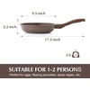 image:imageSENSARTE Nonstick Ceramic Frying Pan Skillet 8 Inch Omelet Pan Healthy Non Toxic Chef Pan Induction Egg Pan with Heat Resistant Handle Dishwasher Safe PFASFree GreenToffee Brown