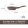 image:imageSENSARTE Nonstick Ceramic Frying Pan Skillet 8 Inch Omelet Pan Healthy Non Toxic Chef Pan Induction Egg Pan with Heat Resistant Handle Dishwasher Safe PFASFree GreenToffee Brown