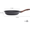 image:imageSENSARTE Nonstick Ceramic Frying Pan Skillet 8 Inch Omelet Pan Healthy Non Toxic Chef Pan Induction Egg Pan with Heat Resistant Handle Dishwasher Safe PFASFree GreenGray