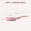 image:imageSENSARTE Nonstick Ceramic Frying Pan Skillet 8 Inch Omelet Pan Healthy Non Toxic Chef Pan Induction Egg Pan with Heat Resistant Handle Dishwasher Safe PFASFree GreenSakura Pink