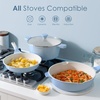 image:imageSENSARTE Nonstick Ceramic Frying Pan Skillet 8 Inch Omelet Pan Healthy Non Toxic Chef Pan Induction Egg Pan with Heat Resistant Handle Dishwasher Safe PFASFree GreenGlacier Blue