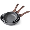 image:imageSENSARTE Nonstick Frying Pan Skillets Swiss Granite Coating Omelette Pans Healthy Cookware Chefs Pans Free of Intentionally Added PFOA 1012 InchGray