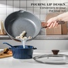 image:imageSENSARTE Nonstick Frying Pan Skillets Swiss Granite Coating Omelette Pans Healthy Cookware Chefs Pans Free of Intentionally Added PFOA 1012 InchGray