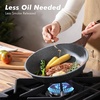 image:imageSENSARTE Nonstick Frying Pan Skillets Swiss Granite Coating Omelette Pans Healthy Cookware Chefs Pans Free of Intentionally Added PFOA 1012 InchGray