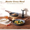 image:imageSENSARTE Nonstick Frying Pan Skillets Swiss Granite Coating Omelette Pans Healthy Cookware Chefs Pans Free of Intentionally Added PFOA 1012 InchGray