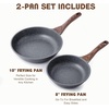 image:imageSENSARTE Nonstick Frying Pan Skillets Swiss Granite Coating Omelette Pans Healthy Cookware Chefs Pans Free of Intentionally Added PFOA 1012 InchGray