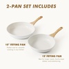image:imageSENSARTE Nonstick Frying Pan Skillets Swiss Granite Coating Omelette Pans Healthy Cookware Chefs Pans Free of Intentionally Added PFOA 1012 InchWhite