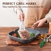 image:imageSENSARTE Nonstick Ceramic Grill Pan with Lid Versatile Square Grilling Pan with Pour Spouts Durable Grill Skillet for All StovesGasElectricInduction Non ToxicPTFEPFASPFOA Free 95 InchGray Granite