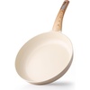image:imageSENSARTE Nonstick Frying Pan Skillet Egg pan Omelette Pan Healthy Cookware Chefs Pan PFOA Free 95 Inch TaupeCeramic Taupe