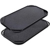 image:imageSENSARTE Nonstick Ceramic Grill Pan with Lid Versatile Square Grilling Pan with Pour Spouts Durable Grill Skillet for All StovesGasElectricInduction Non ToxicPTFEPFASPFOA Free 95 InchClassic Black