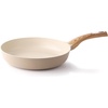 image:imageSENSARTE Nonstick Frying Pan Skillet Egg pan Omelette Pan Healthy Cookware Chefs Pan PFOA Free 95 Inch TaupeCeramic Taupe
