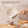image:imageSENSARTE Ceramic Nonstick Sauce Pan with Lid 15 Quart Small Saucepan Cooking Pot with Stay Cool Handle Non toxic Kitchen Sauce Pot Non stick Saucier Pan Induction Pot PFOA PTFE PFAS PFOA FreeCeramic Taupe