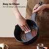 image:imageSENSARTE Ceramic Nonstick Sauce Pan with Lid 15 Quart Small Saucepan Cooking Pot with Stay Cool Handle Non toxic Kitchen Sauce Pot Non stick Saucier Pan Induction Pot PFOA PTFE PFAS PFOA FreeClassic Black