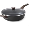 image:imageSENSARTE Ceramic Nonstick Frying Pan Skillet with Lid 12 Inch Large Deep Frying Pan 5 QT Saute Pan Induction Pan Healthy Non Toxic Cooking Pan with Helper Handle PFOA PFAS PTFE FreeClassic Black