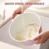 image:imageSENSARTE Ceramic Nonstick Stock Pot with Lid 45 Quart Induction Cooking Pot with Tempered Glass Lid Stew Pot for Soup and Oatmeal Pasta Casserole PFOA PFAS PTFE Free Creamy WhiteSakura Pink